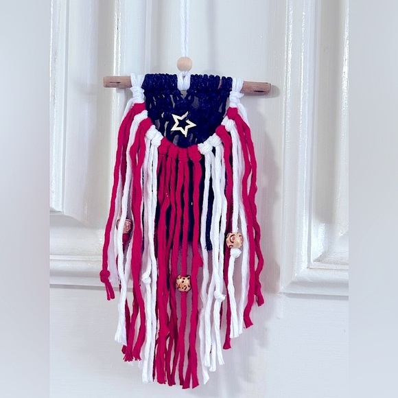 🇺🇸Soul Embellishments USA American🇺🇸Vehicle Decor+Air Freshener Macramé … - Picture 2 of 12